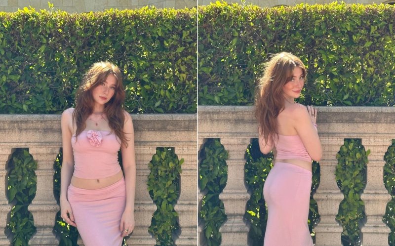 Рыжеволосая девушка, откровенные фото